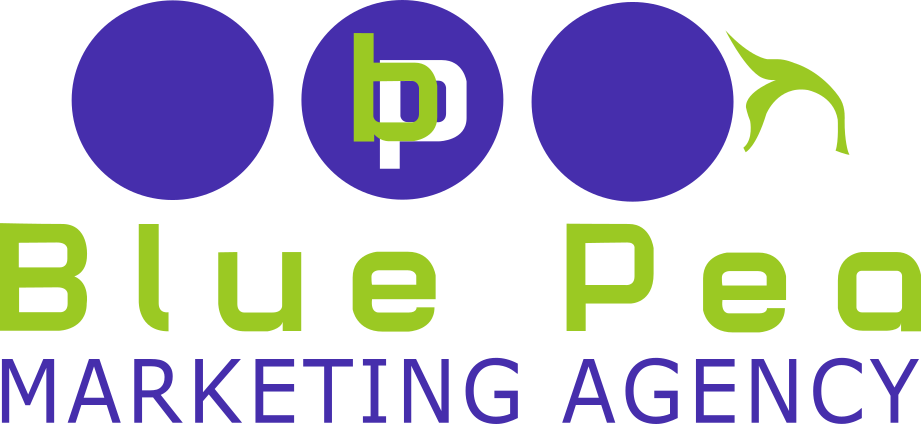 Blue Pea Marketing Agency Logo Purple