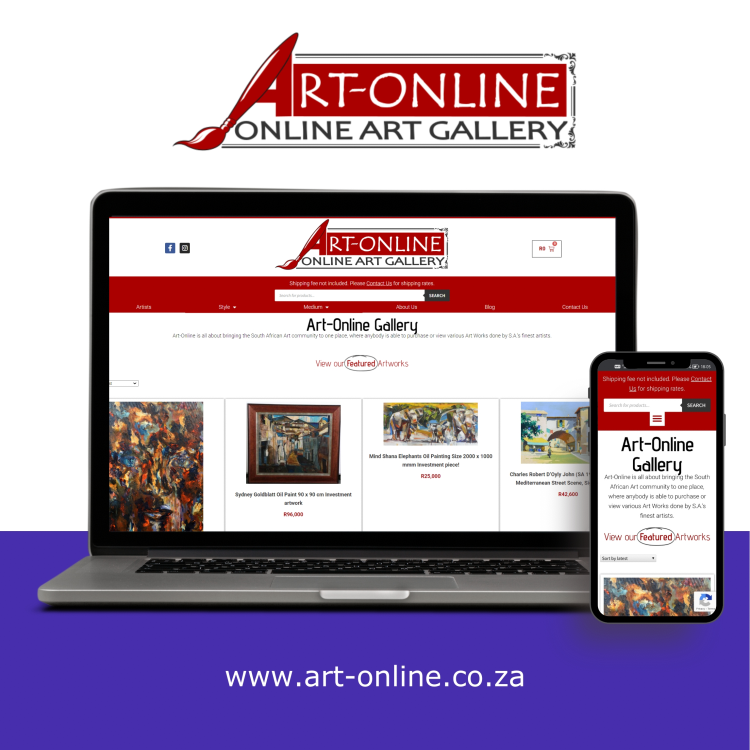 Art-Online Website Mockup